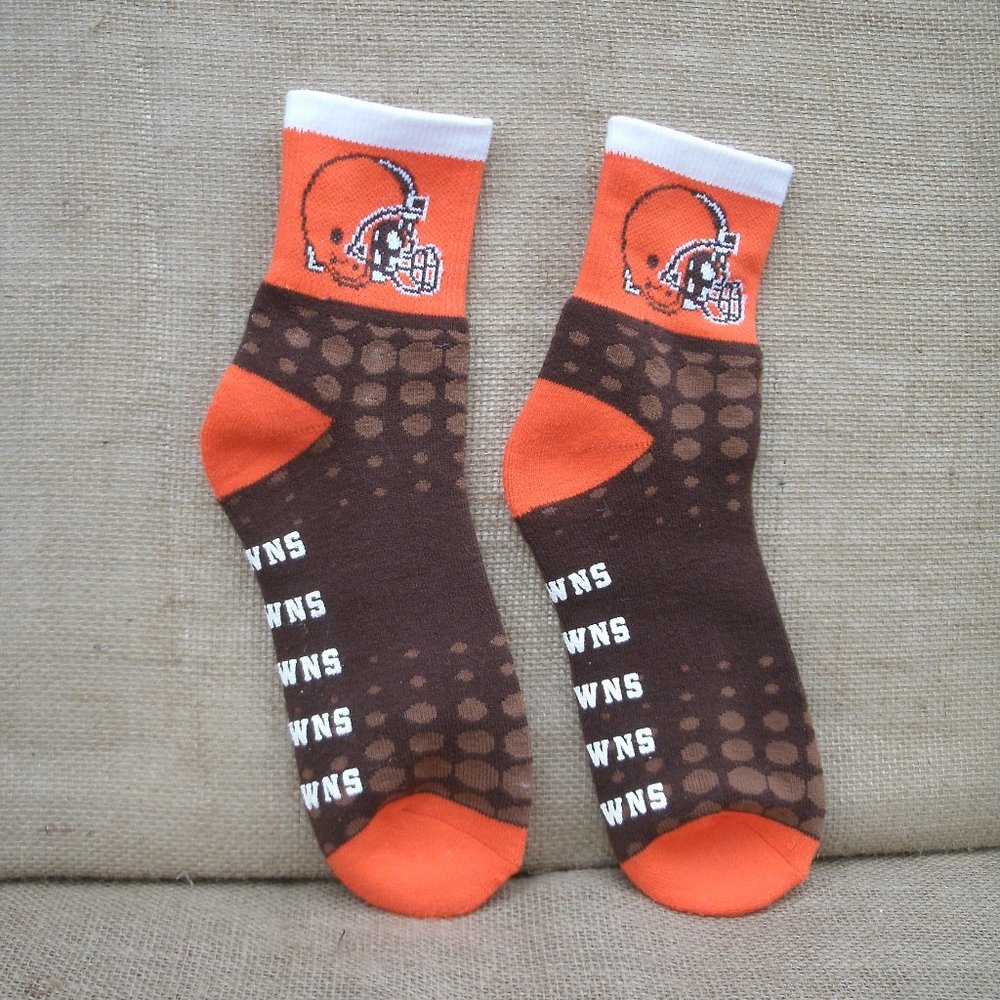 Cleveland Browns Slipper Socks Size 9-12